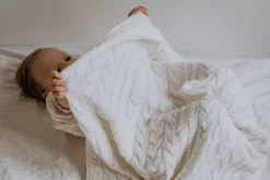 Kocyki|Kocyki | My Memi Kocyk WARKOCZ ze 100% wełny merino cream - premium collection