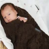 Kocyki|Kocyki | Lullalove Kocyk z wełny merino - czekolada, kolekcja PREMIUM
