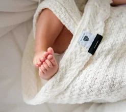 Kocyki|Kocyki | Lullalove Kocyk z wełny merino - kokosowe ciasteczko PREMIUM