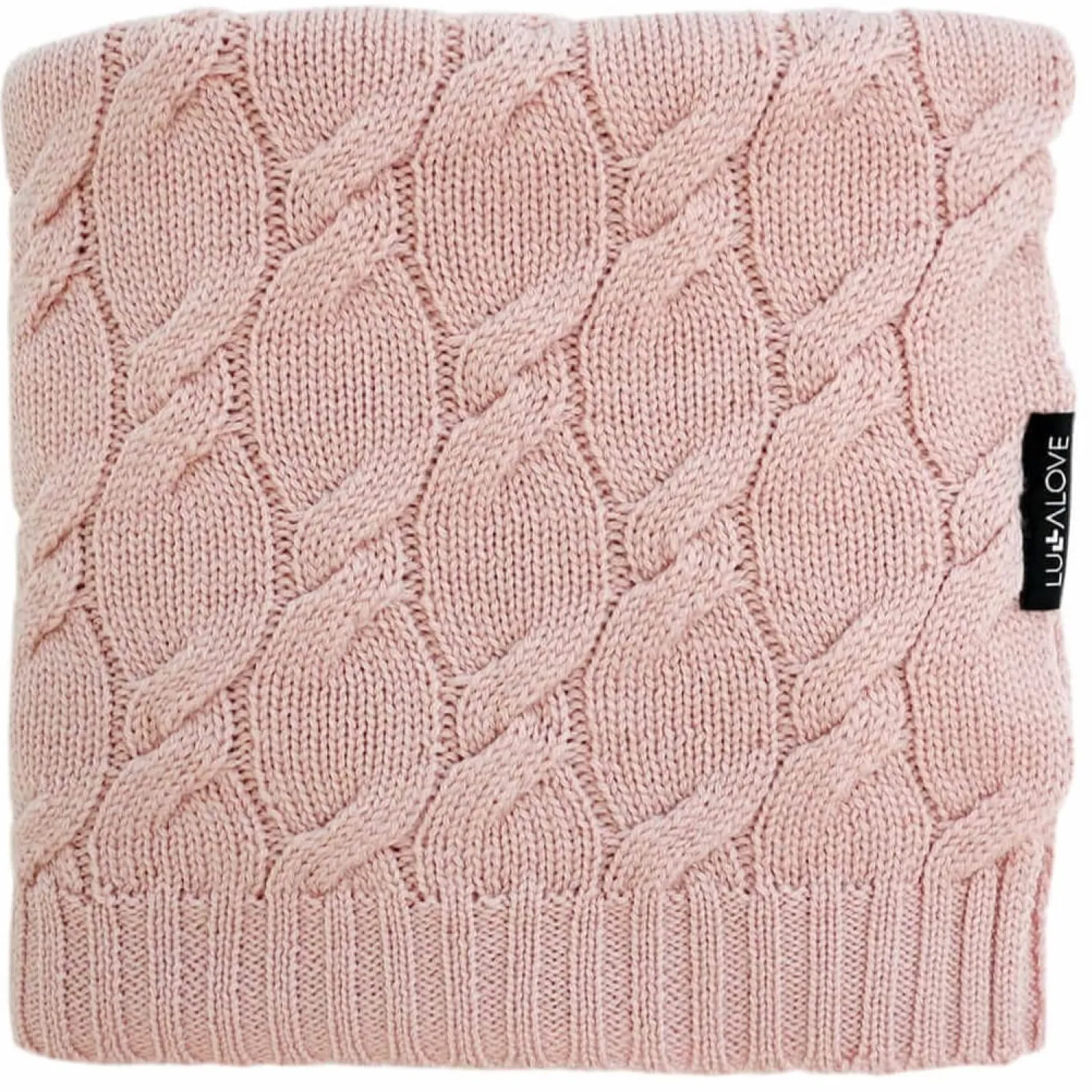 Kocyki|Kocyki | Lullalove Kocyk z wełny merino WARKOCZ - pudrowy róż, kolekcja PREMIUM