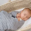 Kocyki|Kocyki | Lullalove Kocyk z wełny merino WARKOCZ - szary, kolekcja PREMIUM