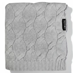 Kocyki|Kocyki | Lullalove Kocyk z wełny merino WARKOCZ - szary, kolekcja PREMIUM