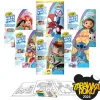 Kolorowanki | Crayola Kolorowanka dla dzieci i 4 niebrudzące magiczne flamastry Color Wonder Mess Free Bluey 3+