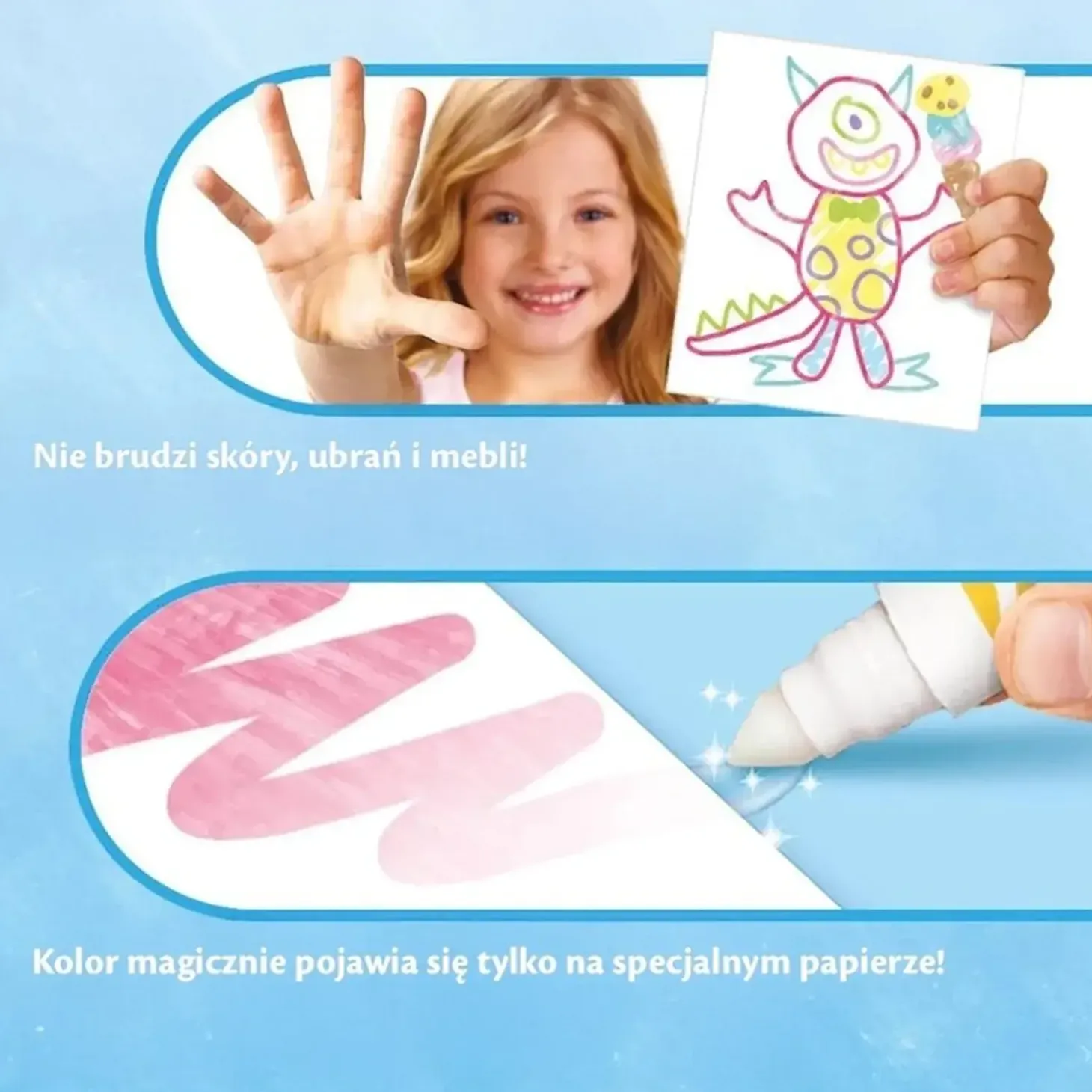 Kolorowanka dla dzieci i 4 niebrudzące magiczne flamastry Color Wonder Mess Free Księżniczki Disneya 3+