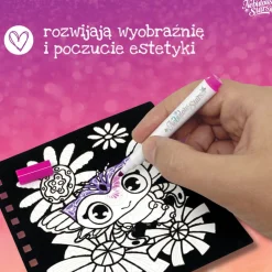 Kolorowanki dla dzieci – aksamitne z flamastrami S Orelia