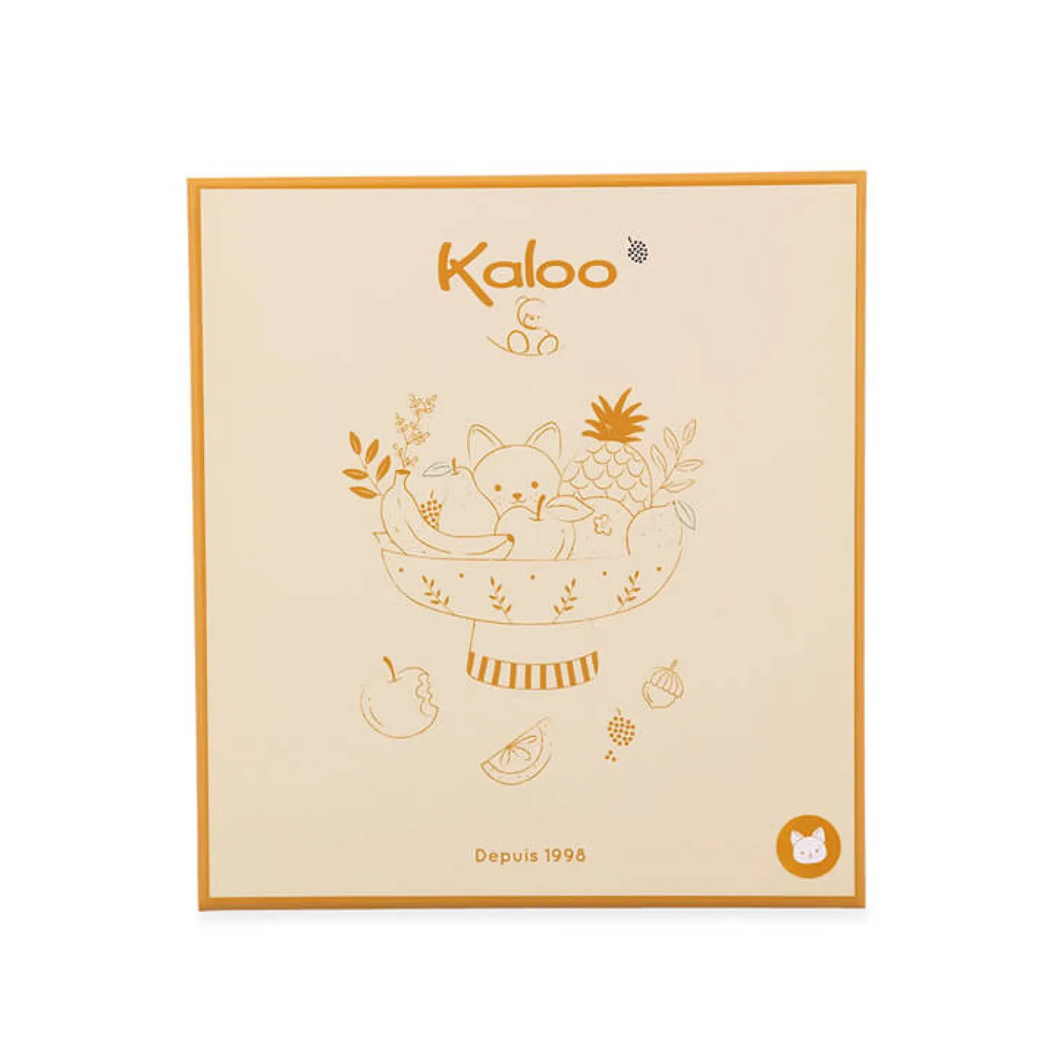 Kocyki Doudou|Kocyki Doudou | Kaloo Komforter z silikonowym gryzakiem 23 cm Wiewiórka Grignoti