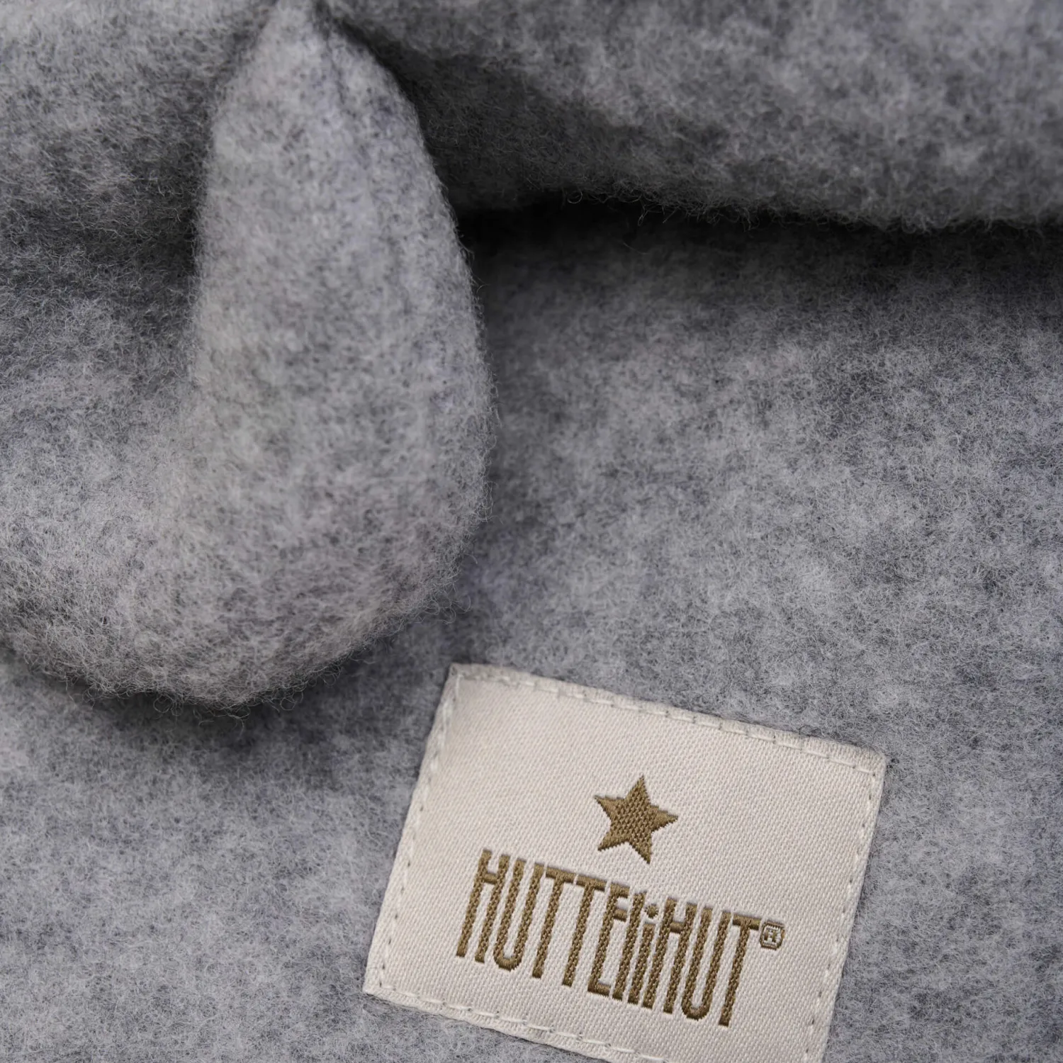 Na Główkę|Kominy, Chustki, Apaszki | HUTTEliHUT Kominiarka 100% wełny merino z uszkami misia - Medium grey melange