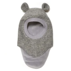 Na Główkę|Kominy, Chustki, Apaszki | HUTTEliHUT Kominiarka z uszkami misia - Medium Grey Melange