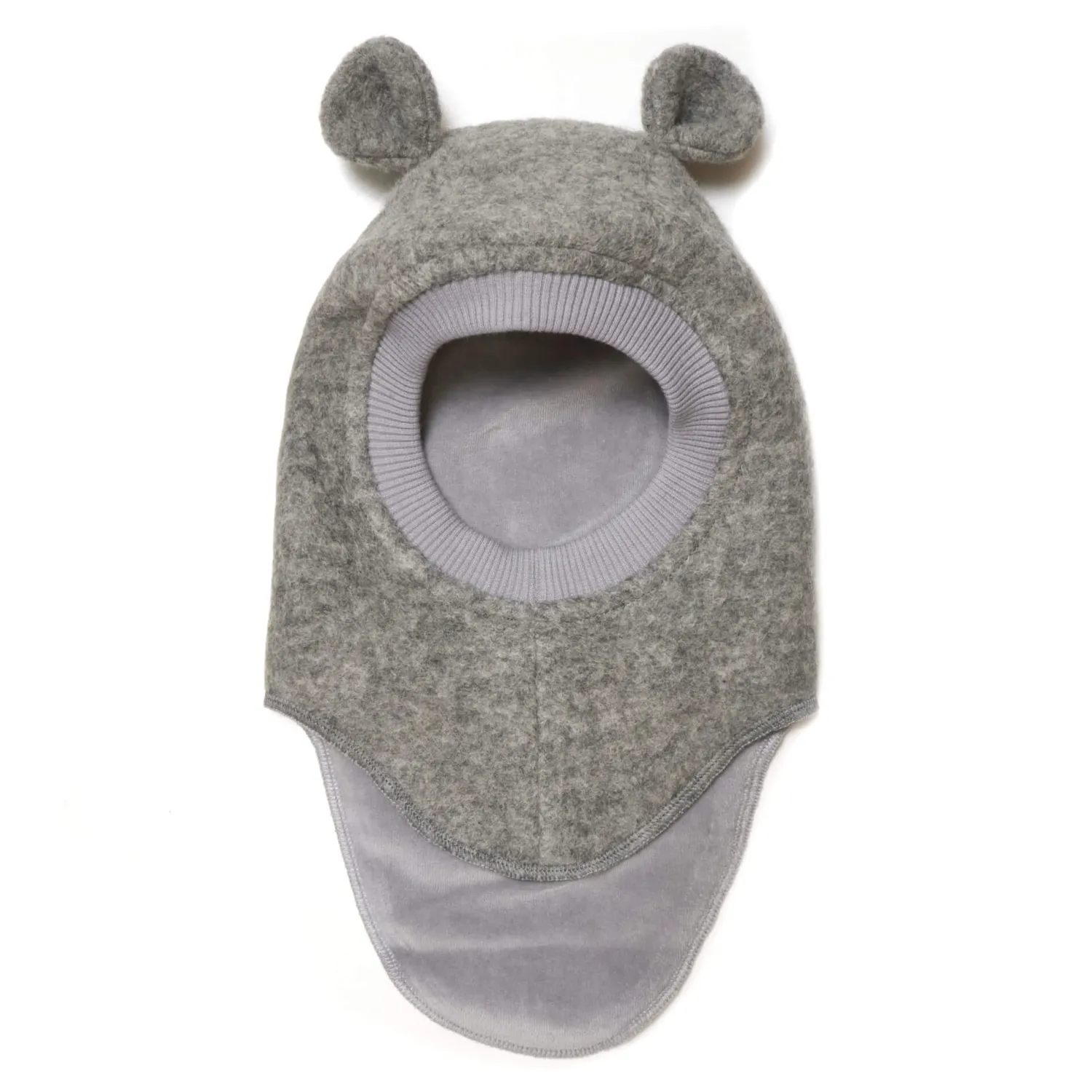 Na Główkę|Kominy, Chustki, Apaszki | HUTTEliHUT Kominiarka z uszkami misia - Medium Grey Melange
