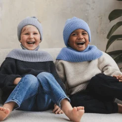 Kominy, Chustki, Apaszki | Patulove Komin z golfem merino WINTER GREY