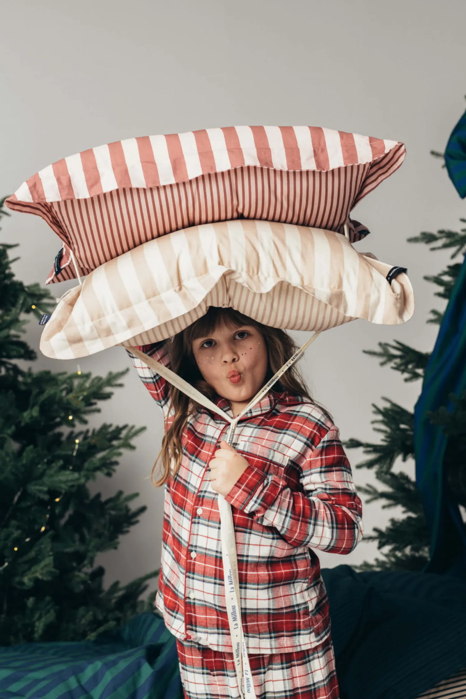 Pościel Przedszkolaka|Pościel Z Wypełnieniem | La Millou Komplet pościeli bawełnianej HYGGE - STRIPES PINK