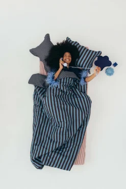 Komplet pościeli bawełnianej HYGGE- STRIPES BLUE