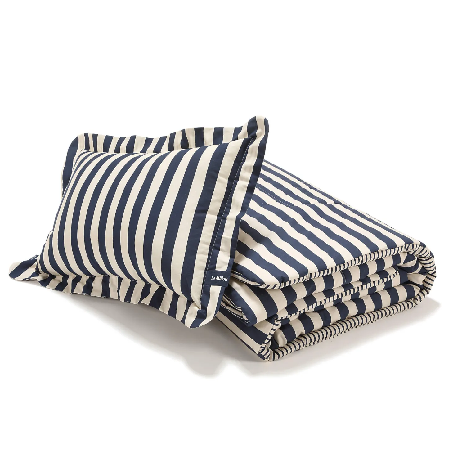 Komplet pościeli bawełnianej HYGGE - STRIPES NAVY