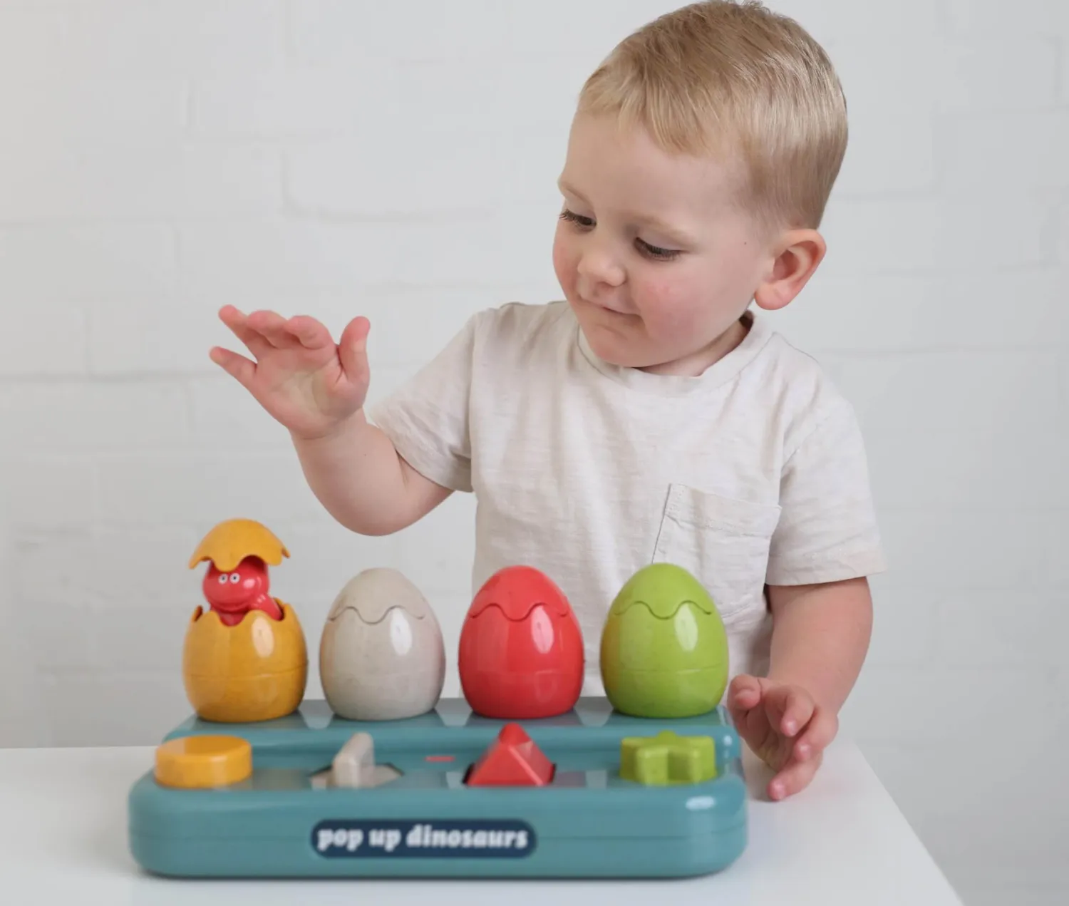 12M+|Aktywizujące | TOLO Bio Konsola Pop Up Dinozaury 12m+