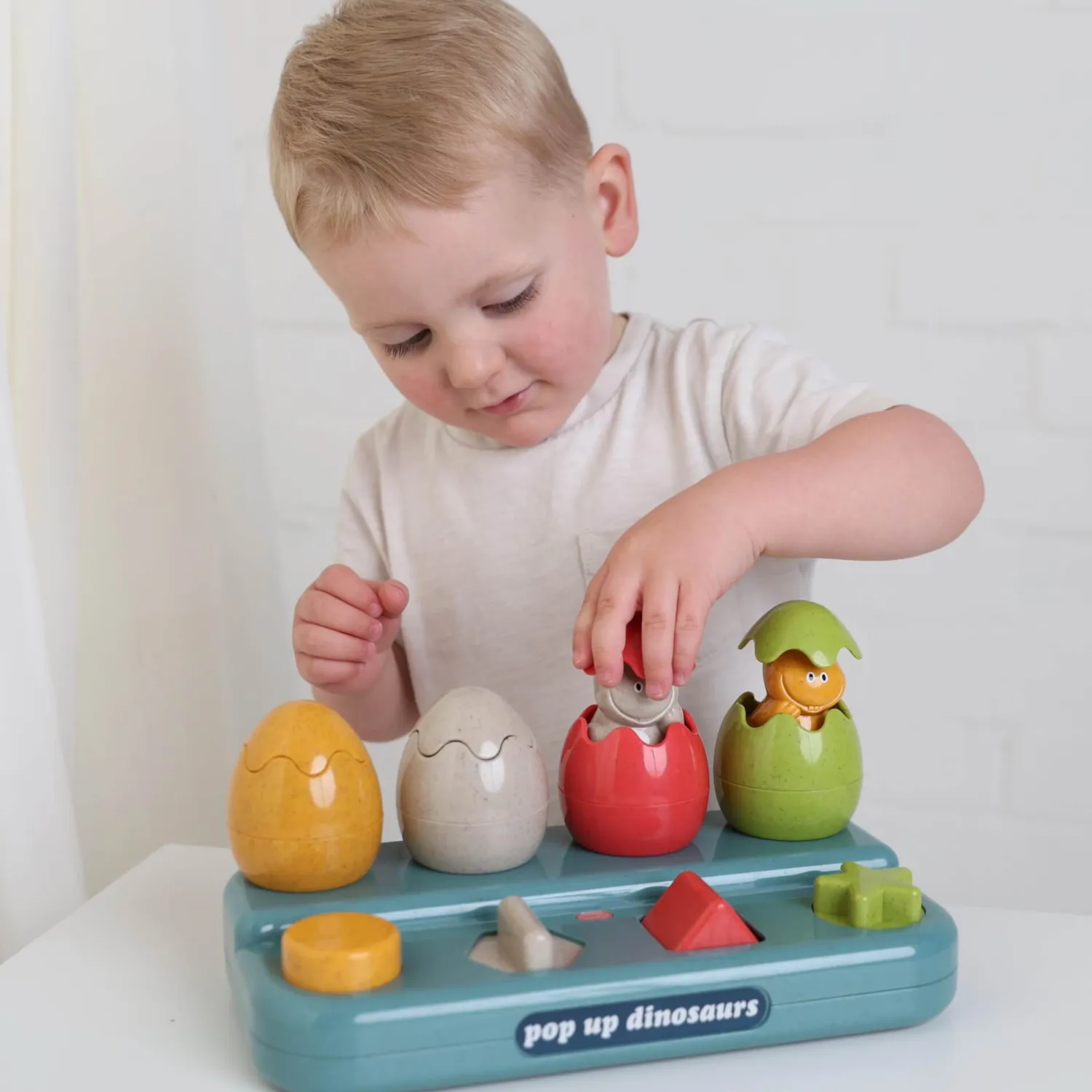 12M+|Aktywizujące | TOLO Bio Konsola Pop Up Dinozaury 12m+