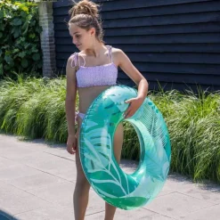 6 Lat+|3 Lata + | The Swim Essentials Koło do pływania Tropical 90 cm