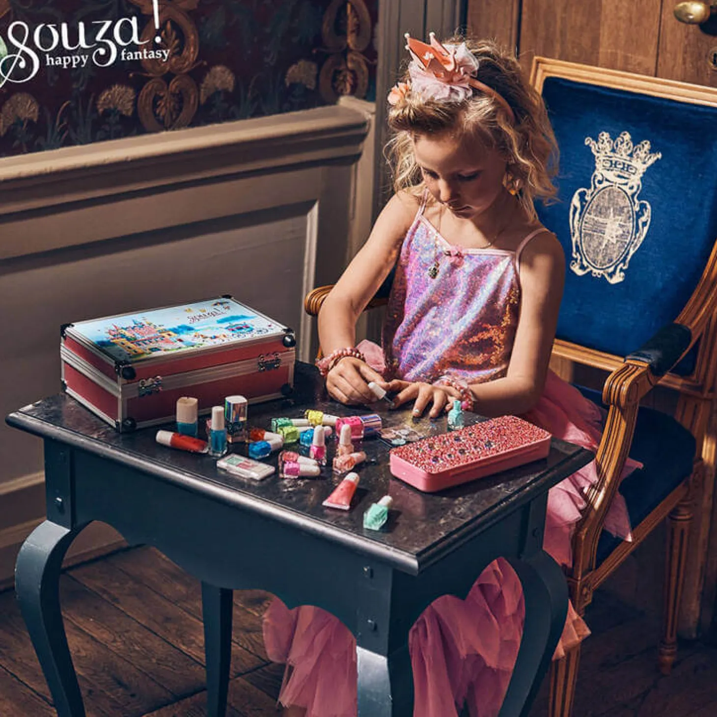 Kosmetyki do makijażu dla dzieci duży zestaw 21 el. Luxe
