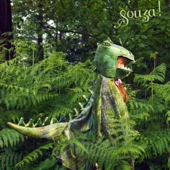 Kostiumy I Akcesoria|Kostiumy I Akcesoria | Souza! Kostium peleryna z kapturem - maską zielony dinozaur T-rex, 4-7 lat