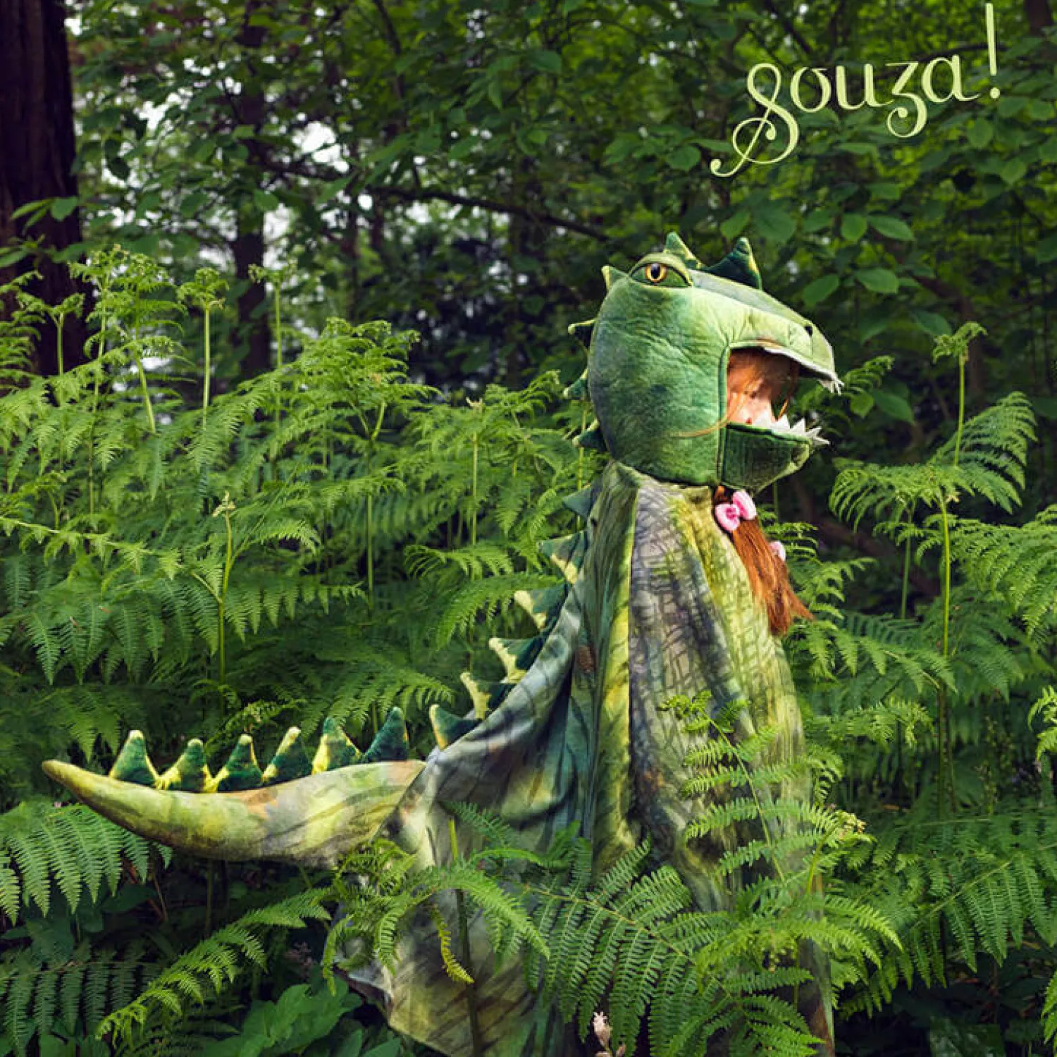 Kostiumy I Akcesoria|Kostiumy I Akcesoria | Souza! Kostium peleryna z kapturem - maską zielony dinozaur T-rex, 4-7 lat