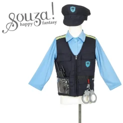 6 Lat+|7 Lat+ | Souza! Kostium policjanta z czapką i akcesoriami 4-7 lat