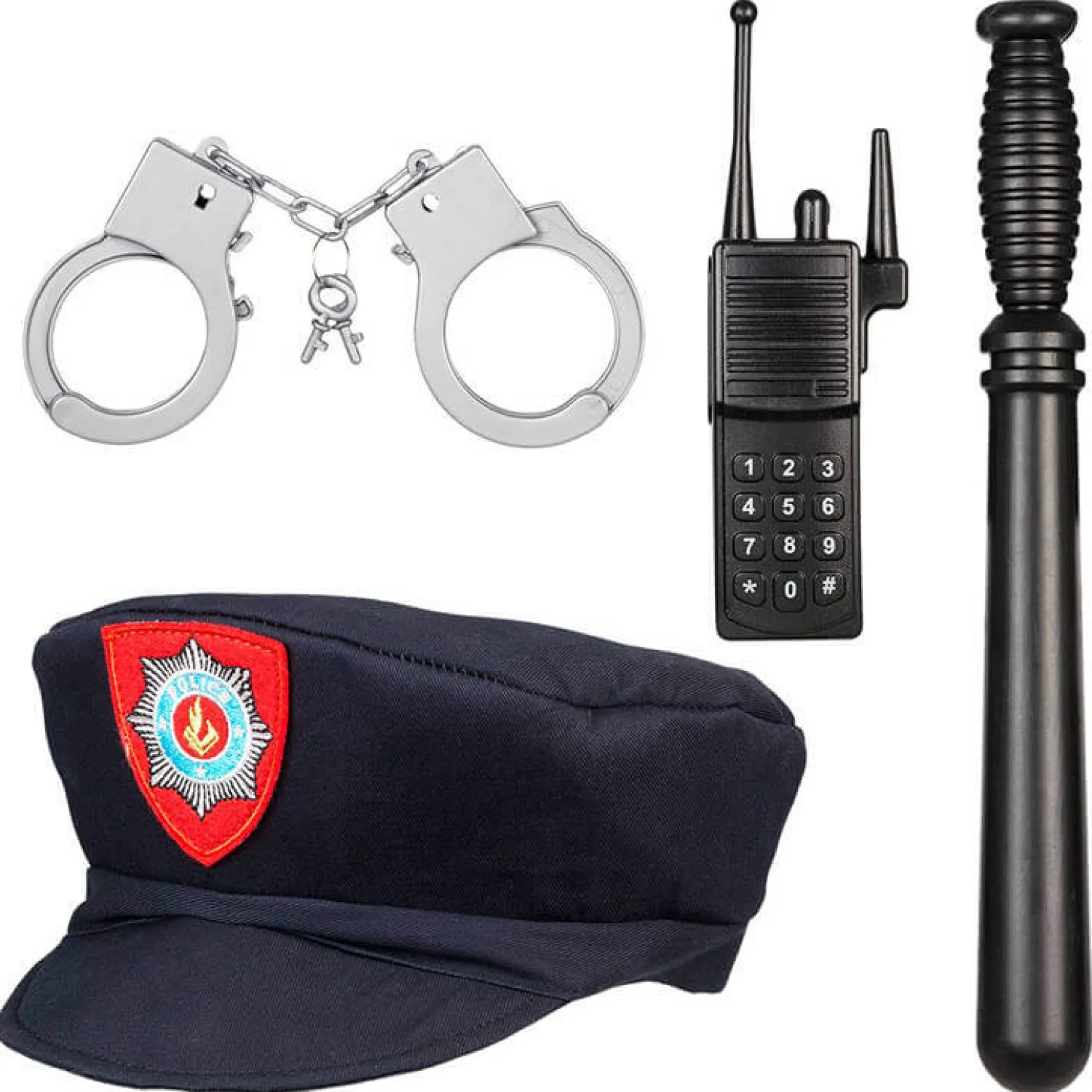 6 Lat+|7 Lat+ | Souza! Kostium policjanta zestaw z czapką i akcesoriami 4-7 lat