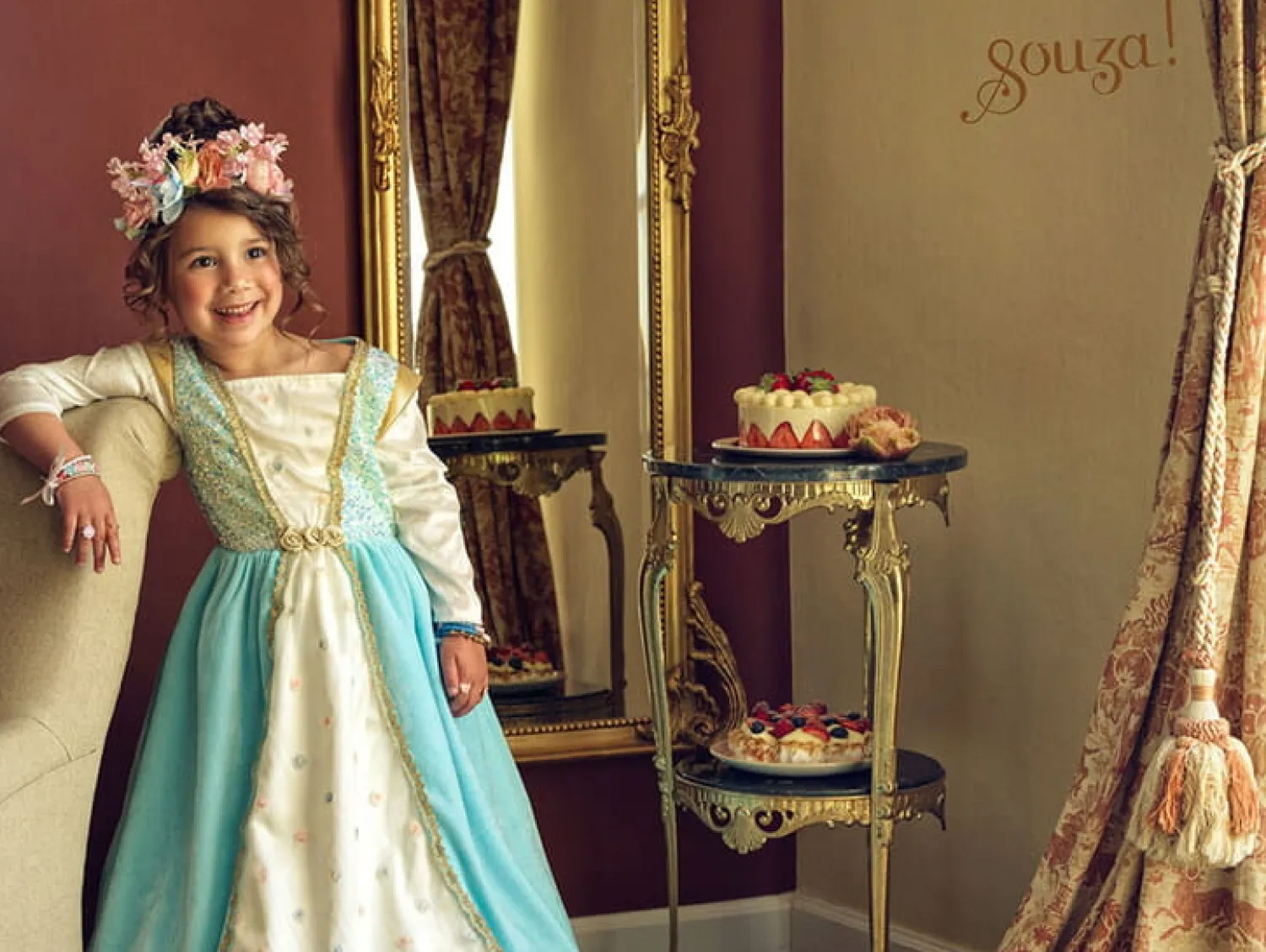 6 Lat+|7 Lat+ | Souza! Kostium sukienka księżniczka Josephina
