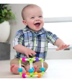 Idealne W Podróży|12M+ | Fat Brain Toys Kostka manipulacyjna - sześcianik Quubi