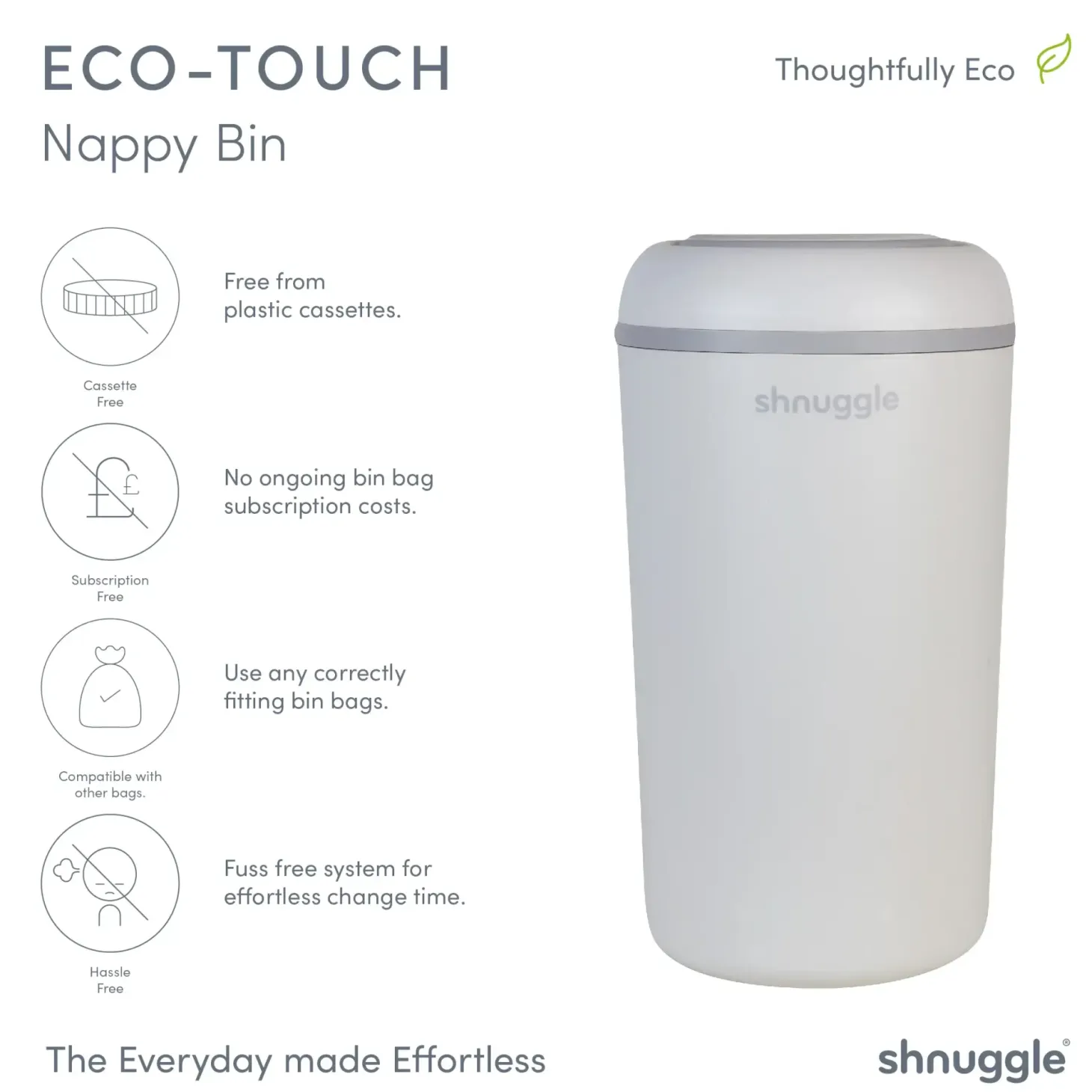 Kosz na pieluchy Eco-Touch Taupe