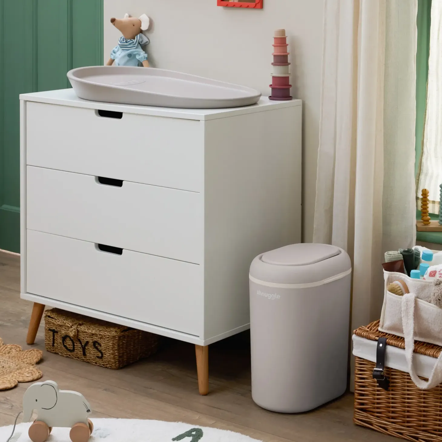 Kosz na pieluchy Eco-Touch Taupe