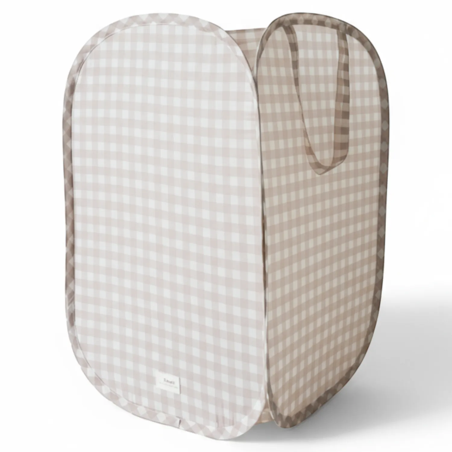 Porządek W Domu|Kosze I Pojemniki | 3 Sprouts Kosz na pranie i zabawki Pop-up Gingham Beige