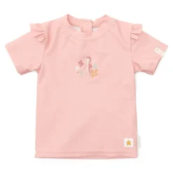 Koszulka do kąpieli z falbankami Seahorse Pink