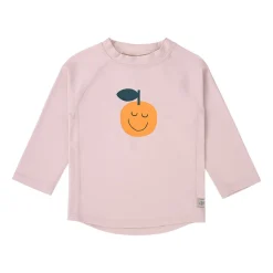Koszulka do pływania z długim rękawem przeciwsłoneczna UV60 Splash & Fun Orange - pale pink