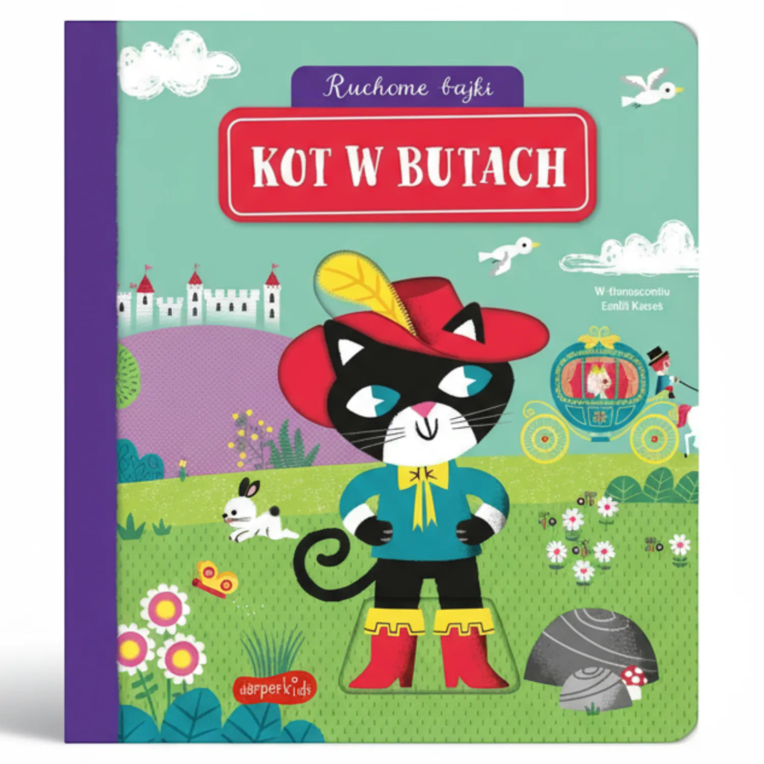 Ruchome Elementy|2-5 Lat | HarperCollins Kot w butach. Ruchome bajki
