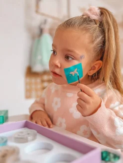 6 Lat+|3 Lata + | Oh Flossy Kreatywne szablony do makijażu i malowania twarzy, wielokrotnego użytku