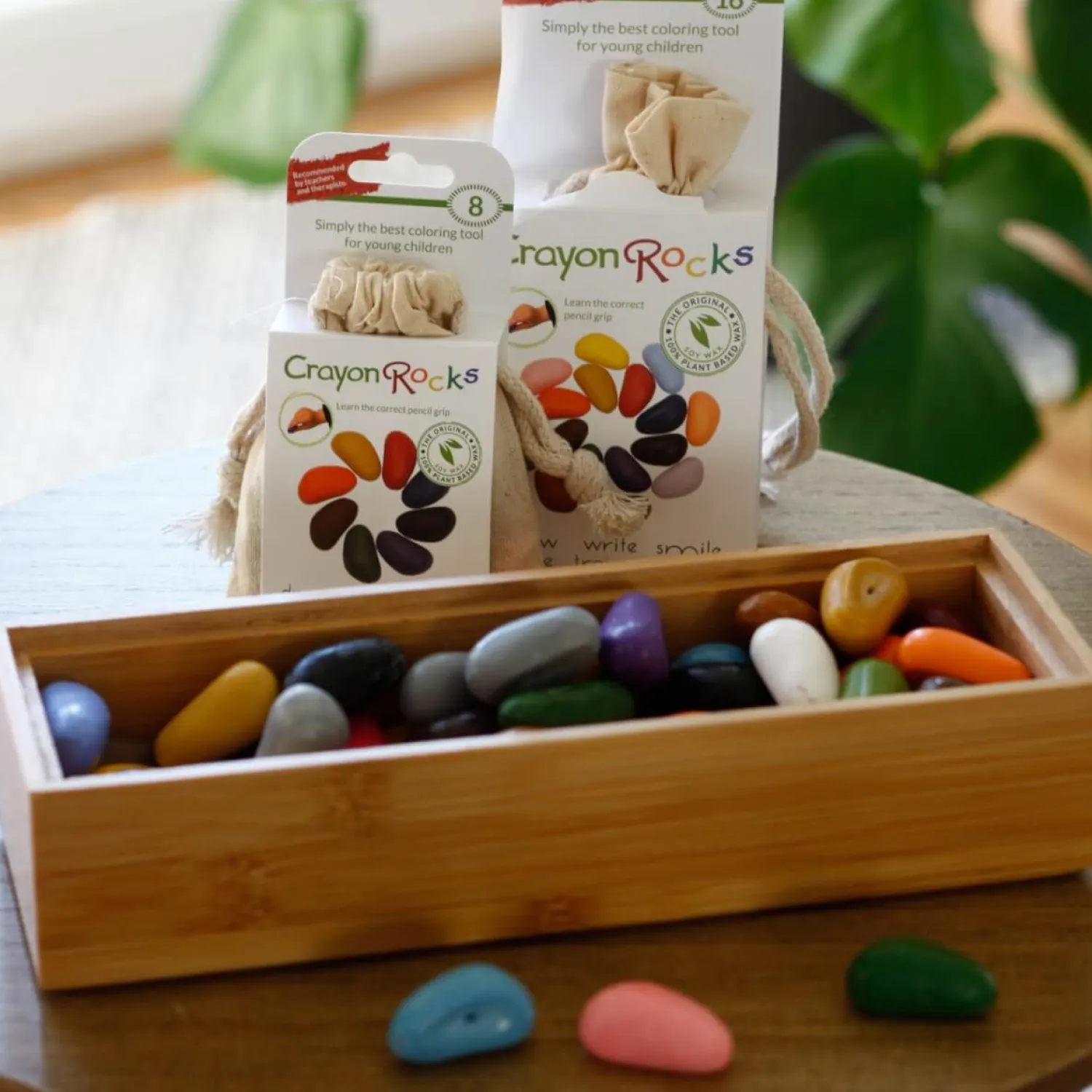 Artykuły Plastyczne | Crayon Rocks Kredki w bawełnianym woreczku - 8 kolorów