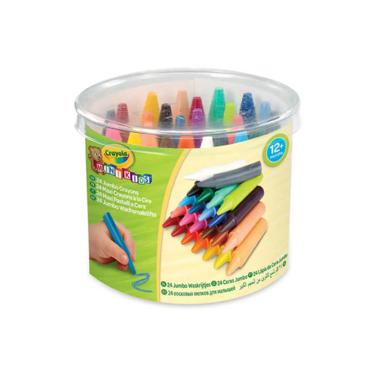 2 Lata +|12M+ | Crayola Kredki świecowe grube Jumbo Mini Kids, 24szt.