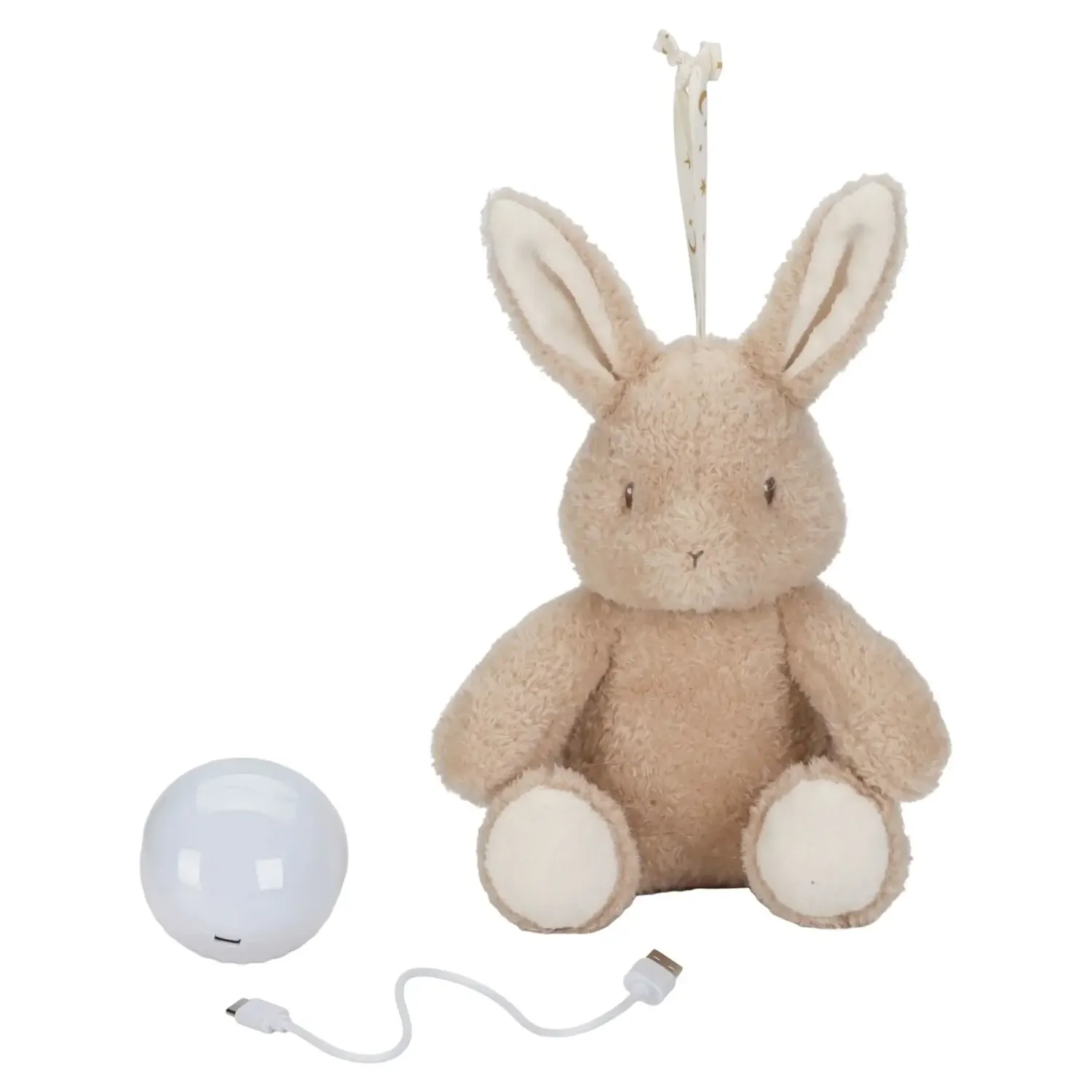 Lampki Nocne|Przytulanki | Little Dutch Królik interaktywny lampka i szum Newborn Naturals