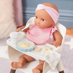 6 Lat+|3 Lata + | LullaBaby Krzesełko do karmienia lalki niemowlaka, z akcesoriami