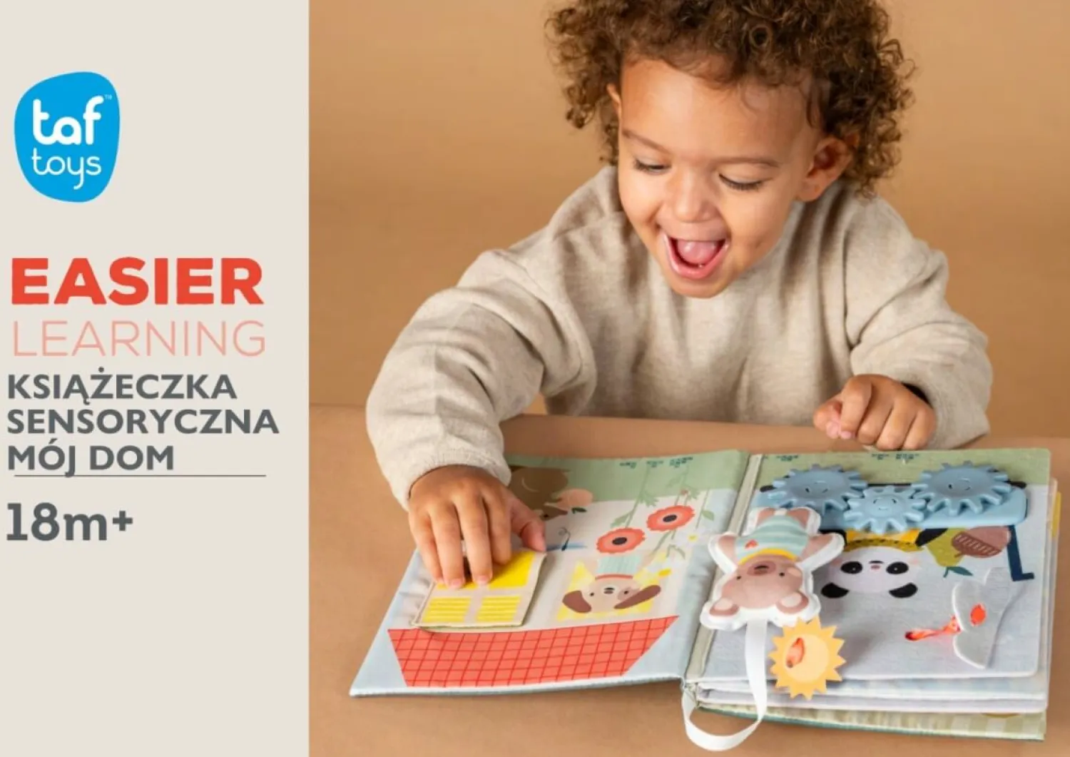 Idealne W Podróży|2 Lata + | Taf Toys Książeczka manipulacyjna Mój Dzień w Domu