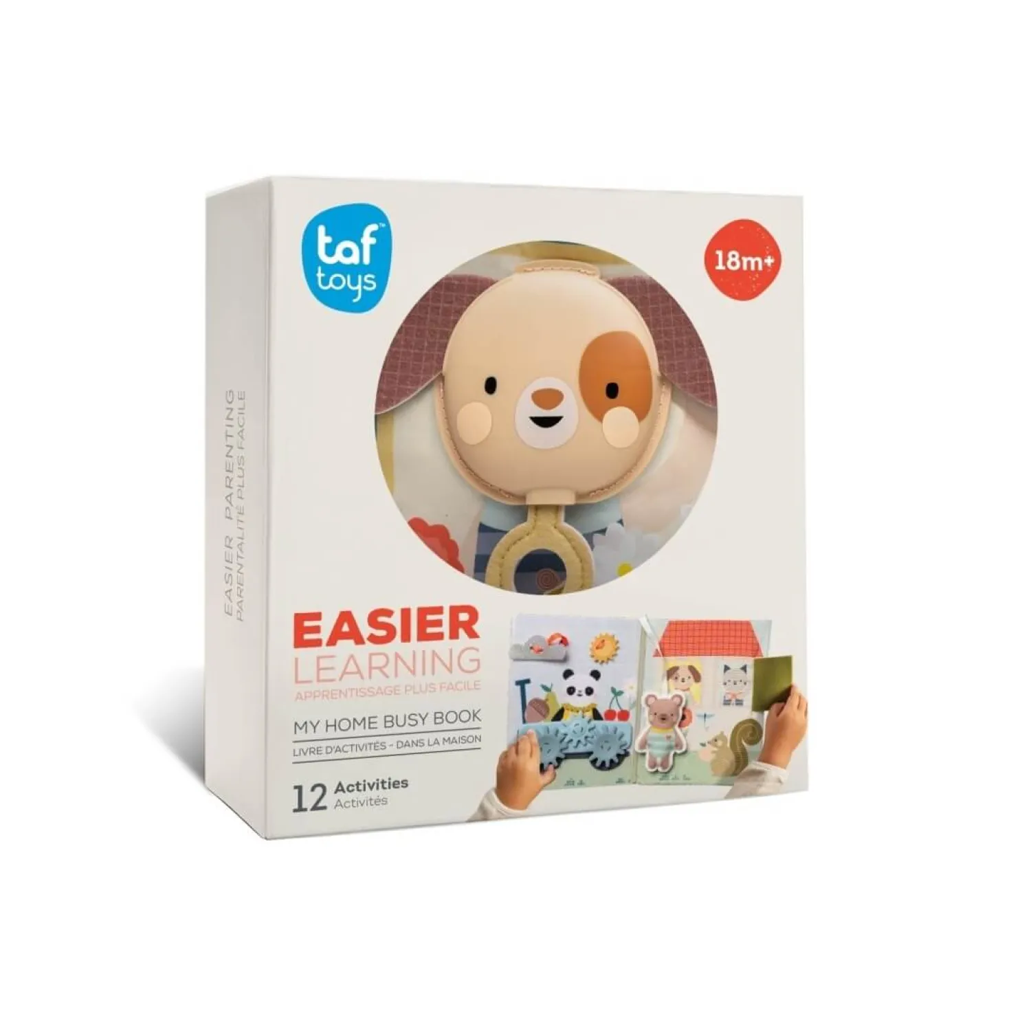Idealne W Podróży|2 Lata + | Taf Toys Książeczka manipulacyjna Mój Dzień w Domu