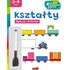 Kształty. Akademia Mądrego Dziecka. Rysuję i ścieram