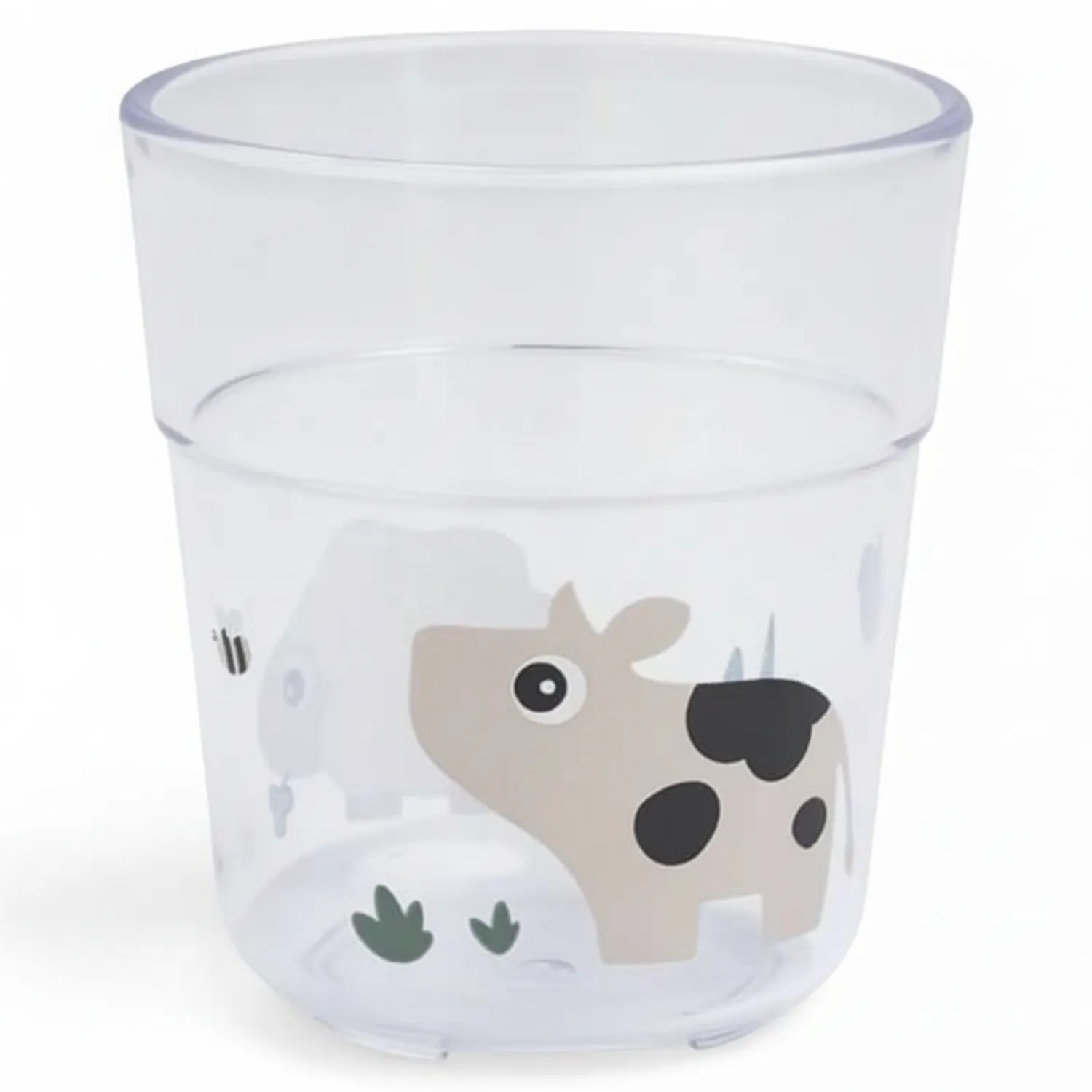 Naczynia Dla Dzieci | Done by Deer Kubek dla dziecka Glass L 220ml Tiny Farm Sand