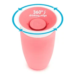 Naczynia Dla Dzieci | Munchkin Kubek Miracle 360°, 296ml - różowy