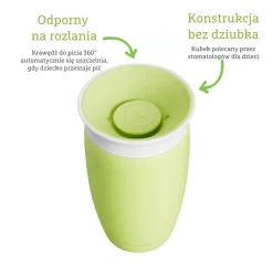 Naczynia Dla Dzieci | Munchkin Kubek Miracle 360°, 296ml - zielony