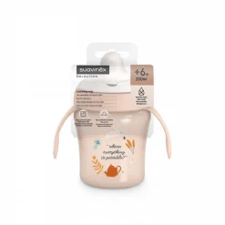 Naczynia Dla Dzieci | Suavinex Kubek niekapek do nauki picia Wonderland 200 ml - różowy