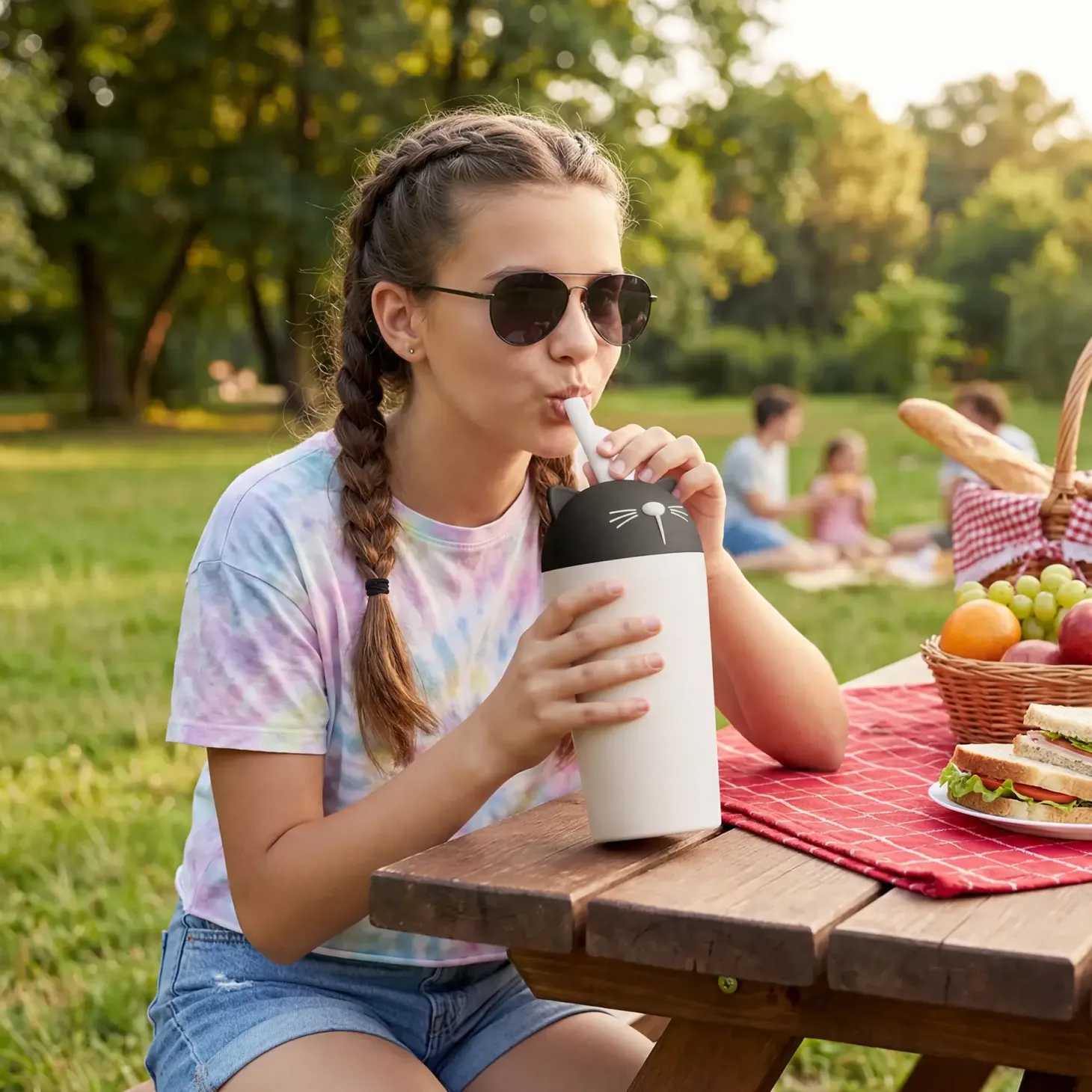 Kubek termiczny Bestie Tumbler, 720 ml - Kot