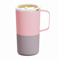 Butelki I Bidony | Asobu Kubek termiczny Tower Mug, 600 ml - pastelowy brzoskwiniowy
