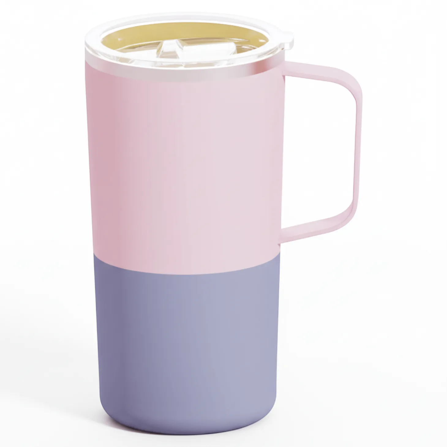 Kubek termiczny Tower Mug, 600 ml - pastelowy różowy