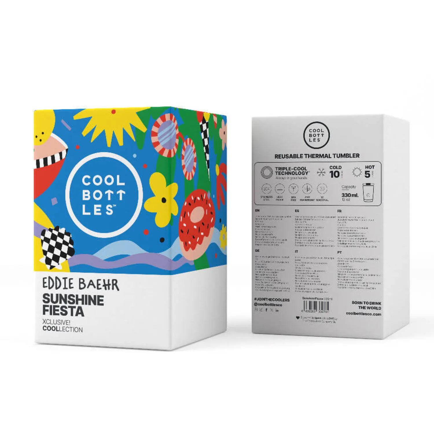 Butelki I Bidony | Cool Bottles Kubek termiczny Xclusive! Eddie Baehr – Sunshine Fiesta, 330 ml