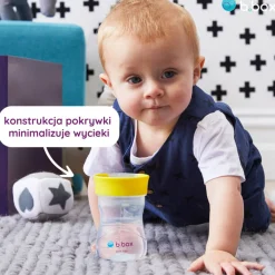 Kubek treningowy 240ml, Różowy